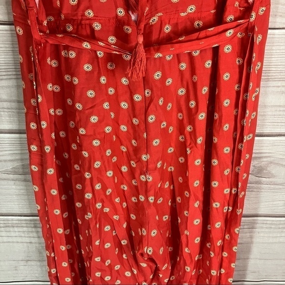 Charlie Holiday Jetsetter Wide Leg Jumpsuit in Aztec Red - Picture 11 of 14